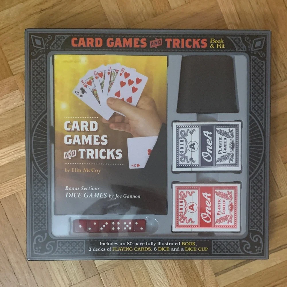 NIB Tricks Set / Card Games with 80-page Fully-Illustrated Book